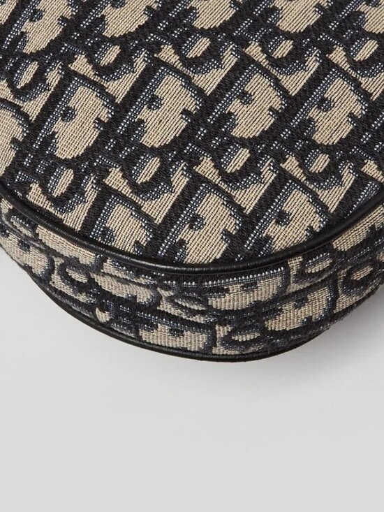 Dior | Bags | Christian Dior Bluegrey Oblique Canvas  Christian Dior Blue/Grey Oblique Canvas Jacquard Saddle Bag